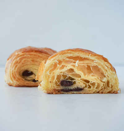 pain au chocolat Pain au chocolat — even lamination and neat bars